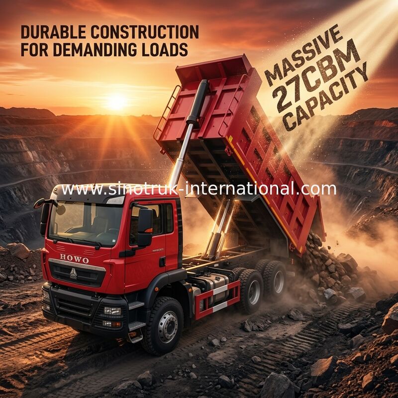 Camion benne SINOTRUK 6*4 pour la norme d'émission Euro 2 et le transport lourd