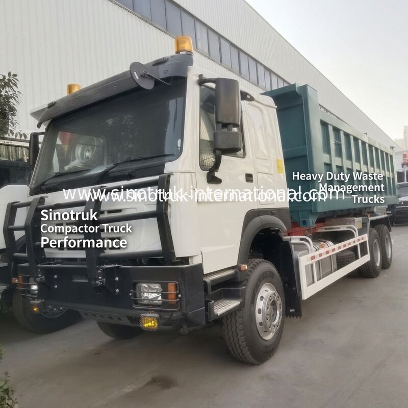 Camion de collecte de déchets à système de contrôle hydraulique avec moteur de 340 CV et capacité de 20-25 m³