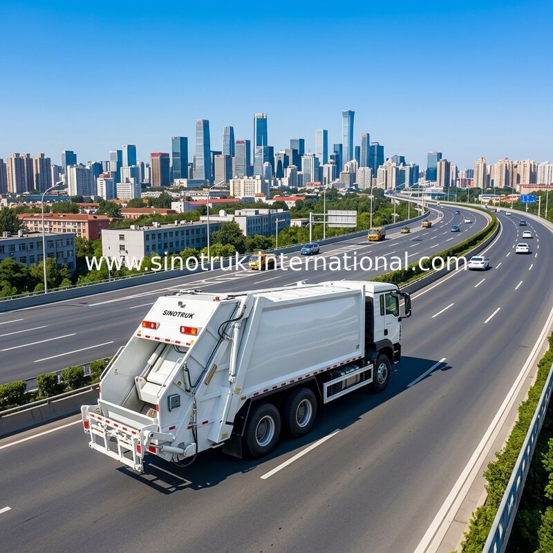 Camion compacteur de déchets Sinotruk HOWO-TX 371HP 6X4 avec une capacité de 20 m³ pour une gestion efficace des déchets