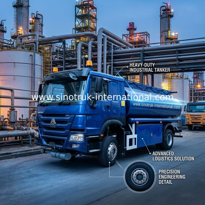 Camion-citerne de pétrole de 300 ch avec une capacité de 10 CBM et châssis SINOTRUK pour un transport efficace du pétrole
