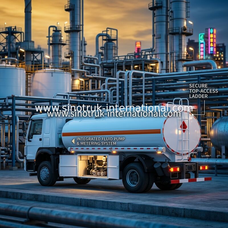 Réservoir de carburant de camion de SINOTRUK Howo semi 4x2 Lhd Euro2 290hp