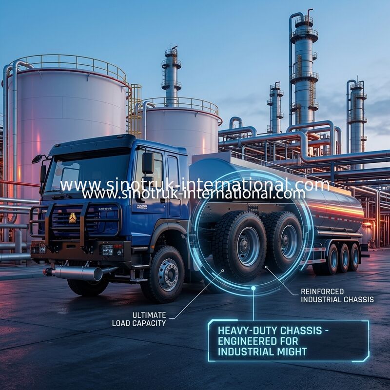 SINOTRUK HOWO 6×4 10 roues Camion réservoir d'huile 400 chassis réservoir d'huile