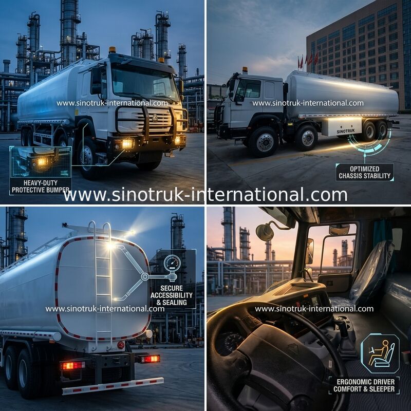 Camion de transport de pétrole avec moteur de 400 ch : la solution parfaite pour une livraison d'huile en toute sécurité