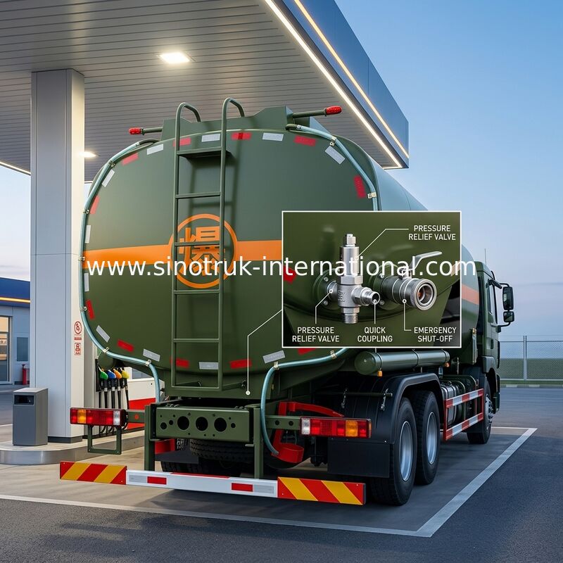 Ordinateur de camion-citerne aspirateur de mazout de SINOTRUK 30CBM réapprovisionnant en combustible le pétrolier mobile de camions-citernes