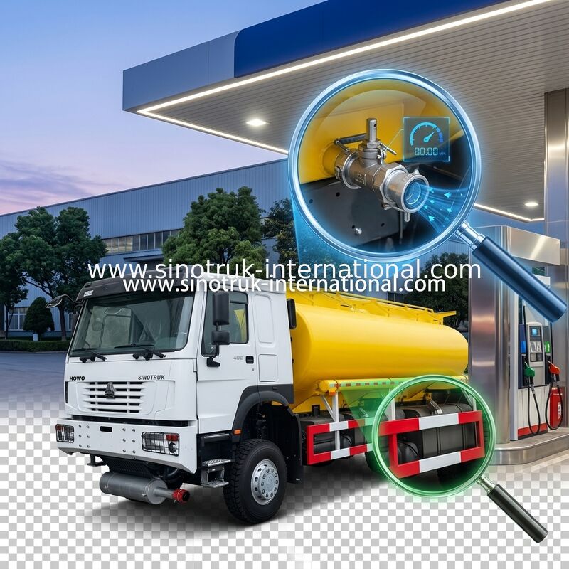SINOTRUK HOWO 25CBM camion-citerne à pétrole 10 roues 400 ch 6 × 6 compartiments multiples