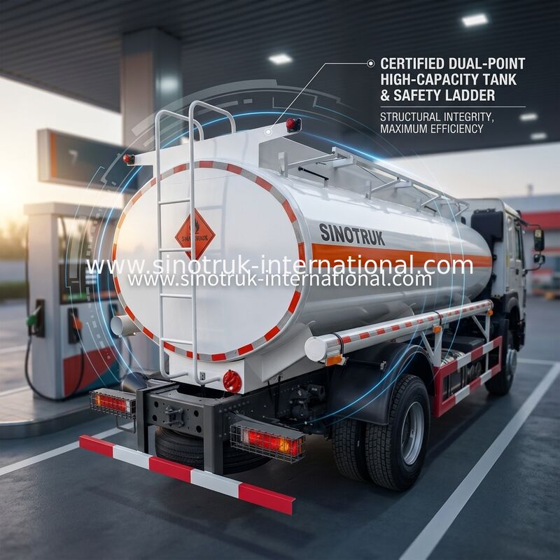 Camion de réservoir de stockage de pétrole de Sinotruk Howo 10-20CBM euro de 4 x de 2 Lhd 2 290 puissances en chevaux