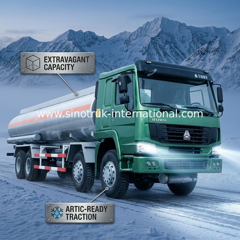 25 l'euro de CBM 8X4 LHD 2 336 camions de réservoir grossiers de stockage d'huile de HP a approuvé l'OIN