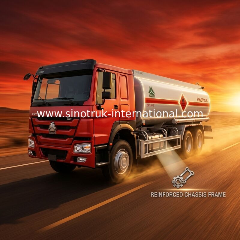 Camion 8-12CBM de réservoir de stockage de pétrole de SINOTRUK pour le transport 4X2 LHD Euro3 190HP d'huile