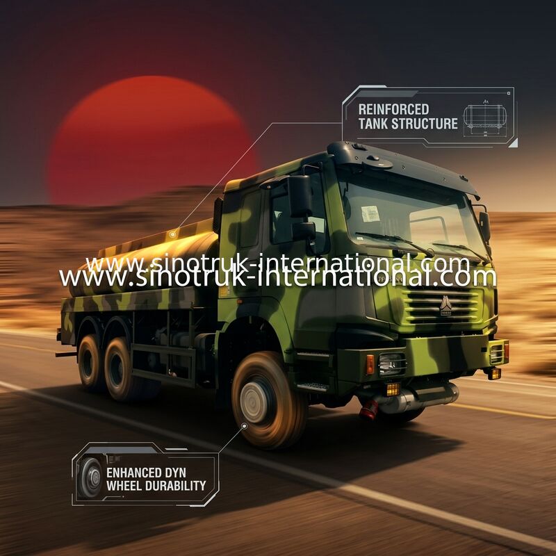 Camion de réservoir d'essence/carburant diesel pour l'armée 9 tonnes 25000 kilogrammes 9200 de × 3150mm du × 2500