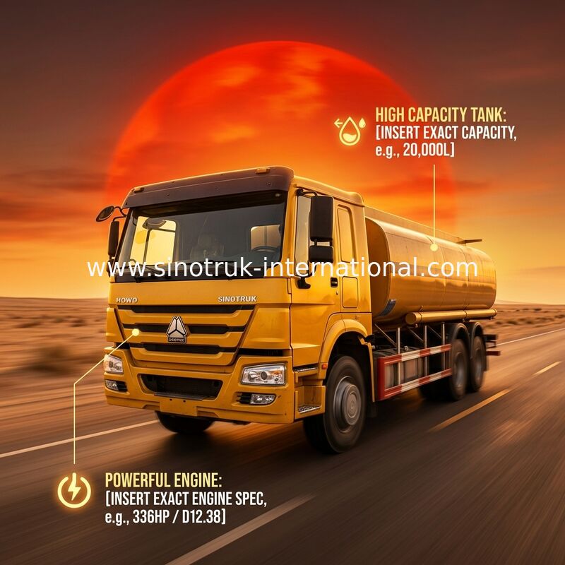 Le transport d'essence et d'huile de pneu radial troque la cabine rallongée par 336HP de l'euro 2 de 6X4 LHD