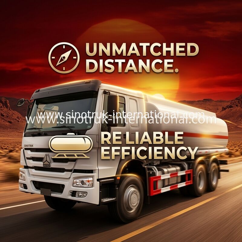 Camion-citerne aspirateur de gaz du camion 6X4 LHD Euro2 290HP de réservoir de stockage de pétrole du rendement élevé 16-20CBM
