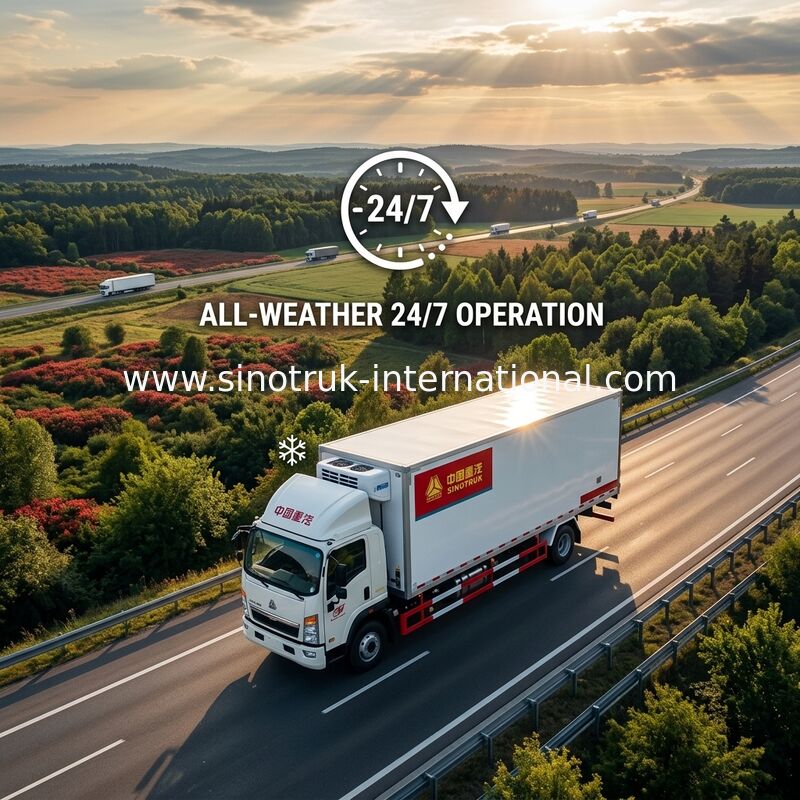 Camion de livraison réfrigéré 4 x 2 8 tonnes 140 légumes/fruits de transport de moteur de HP