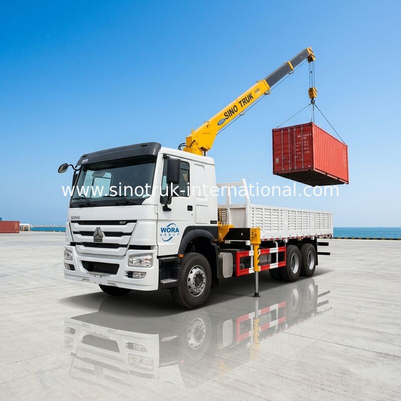 Le camion de HOWO a monté la grue mobile 5 tonnes de 4X2 LHD ZZ1127G4215C1