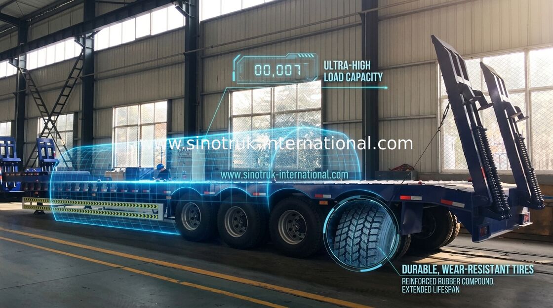 De transport camion de remorque spécial semi 80 tonnes 70 tonnes 60 tonnes longue durée de 50 tonnes