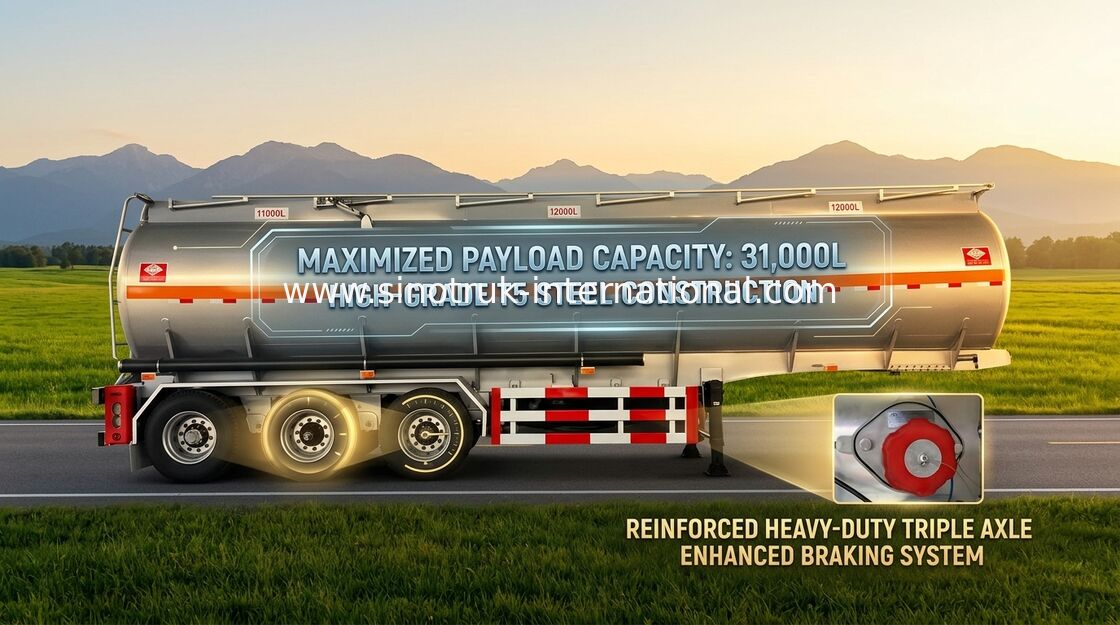 60 remorques semi à plat d'axes du camion 3 de réservoir de stockage de pétrole de CBM pour le transport de mazout