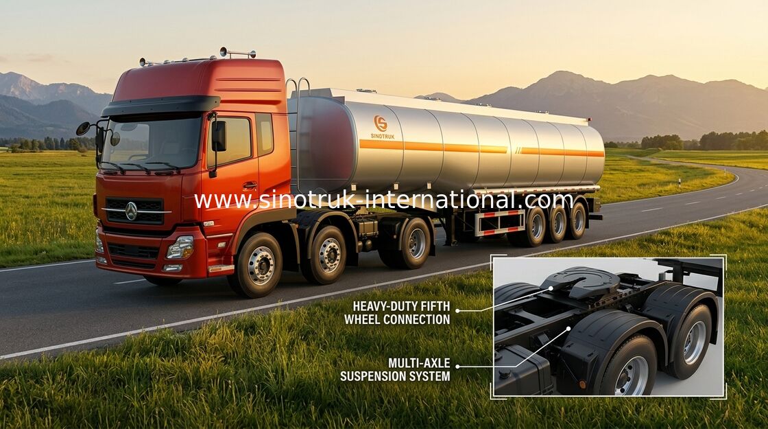 Bas camion de remorque du Roi Pin de la consommation de carburant 45-60 CBM #90 semi/camion d'essence et d'huile