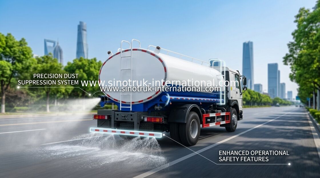 Le camion à réservoirs d'eau SINOTRUK bleu