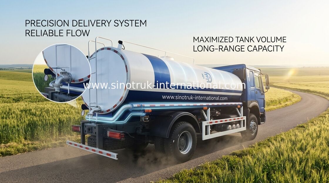 HOWO SINOTRUK Camion réservoir d'eau 300 ch Camion de transport de réservoir