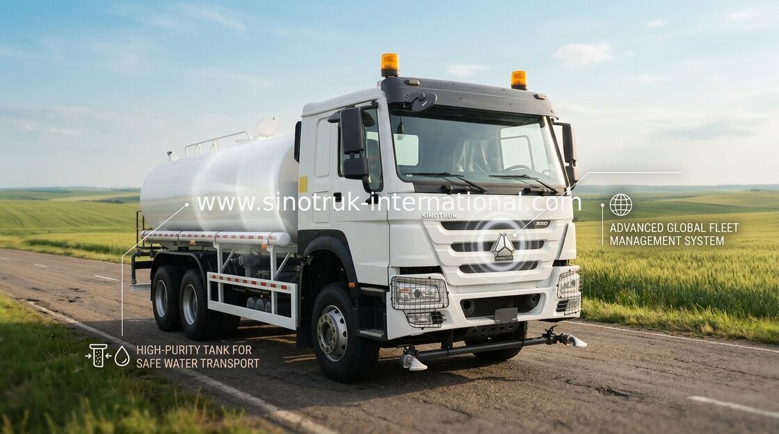 Camion-citerne à empattement de 4650 1350mm avec essieu avant VGD95 : performances et capacité