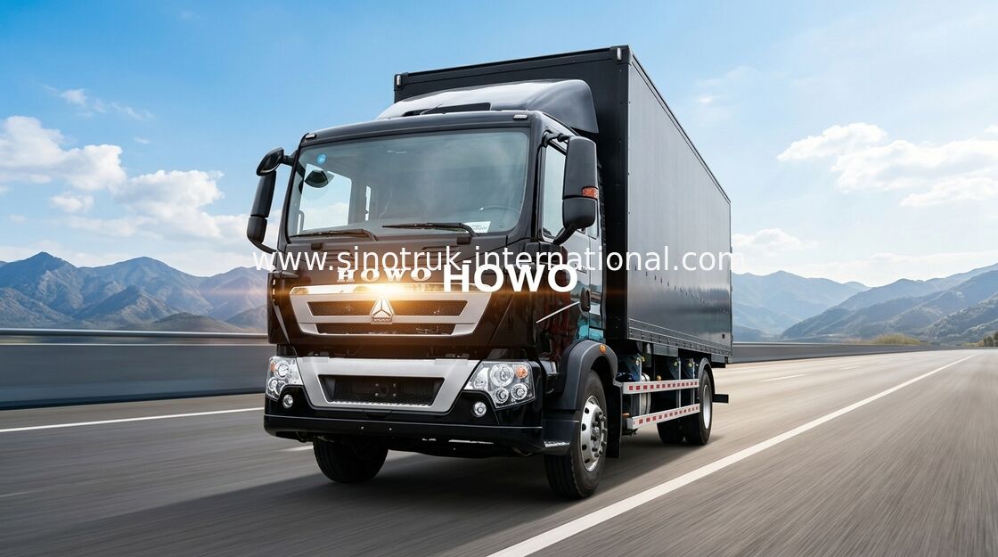 16 Tons Cargo Van Truck SINOTRUK HOWO, camions de faible puissance de boîte pour la livraison