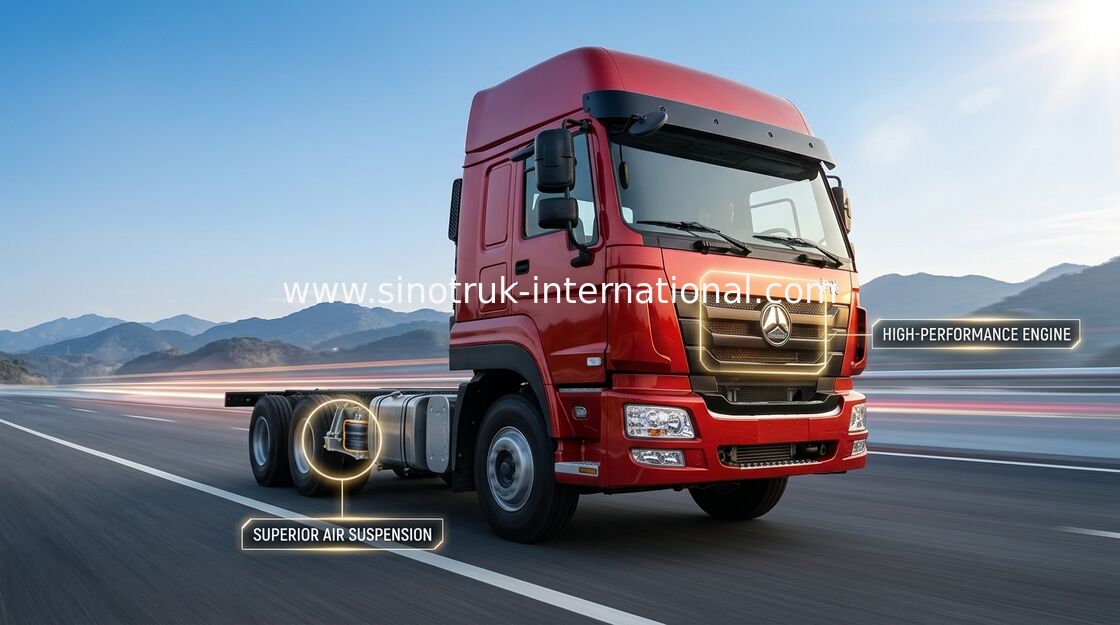 Camion résistant SINOTRUK de cargaison 30-60 tonnes 12 roues LHD Euro2 336 HP
