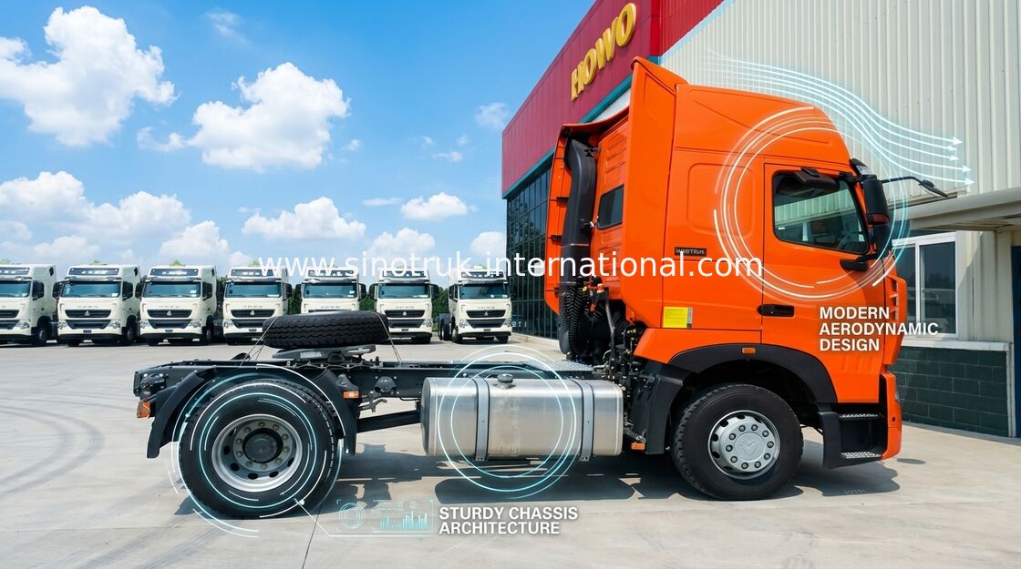 Remorque de tracteur forte d'International de l'euro 2 de moteur pour 30 -40 tonnes de capacité de traction