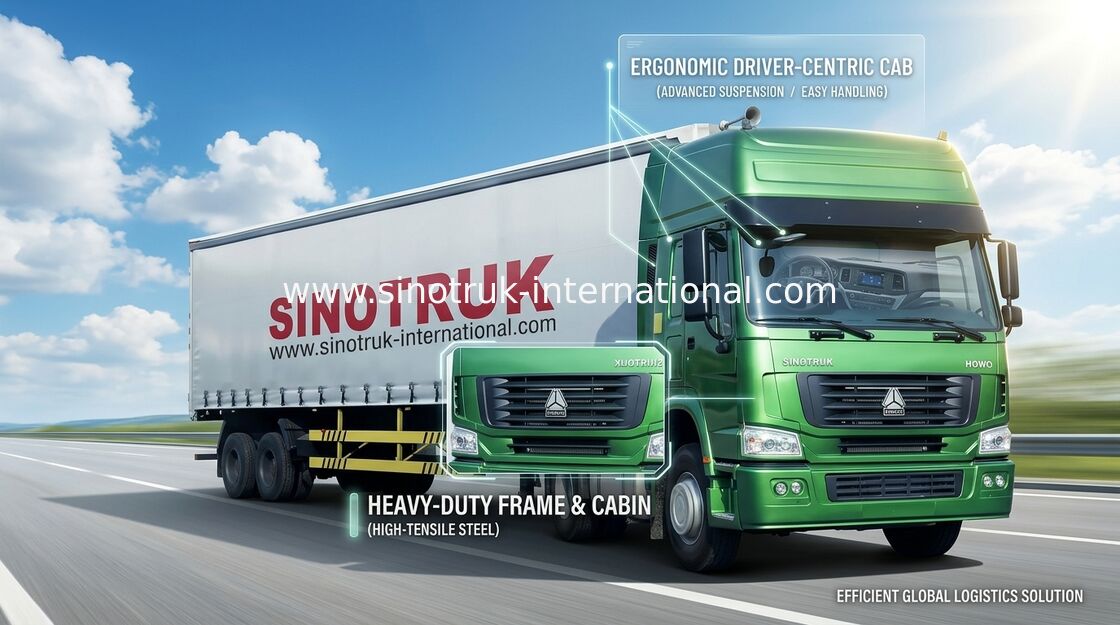 Camions de tête de tracteur de haute performance, camion de remorque de tracteur de 266-420hp Sinitruk