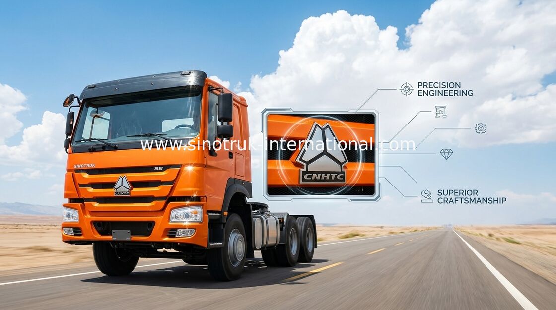 Le camion orange RHD 10 de tracteur de remorquage de SINOTRUK HOWO roule 371 HP ZZ4257S3241W