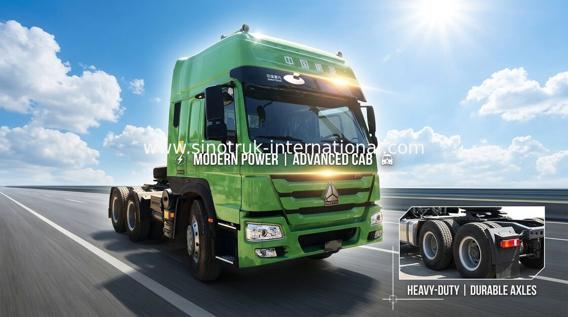 Le camion de remorque de tracteur de Howo LHD 10 roule de hautes couchettes de la cabine deux de toit de HW 79 102 km/h