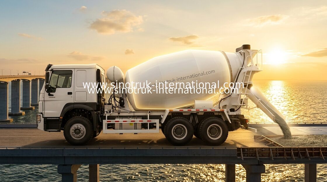 SINOTRUK HOWO 6×4 10 roues camion de mélangeur de béton 400 ch LHD à haut rendement