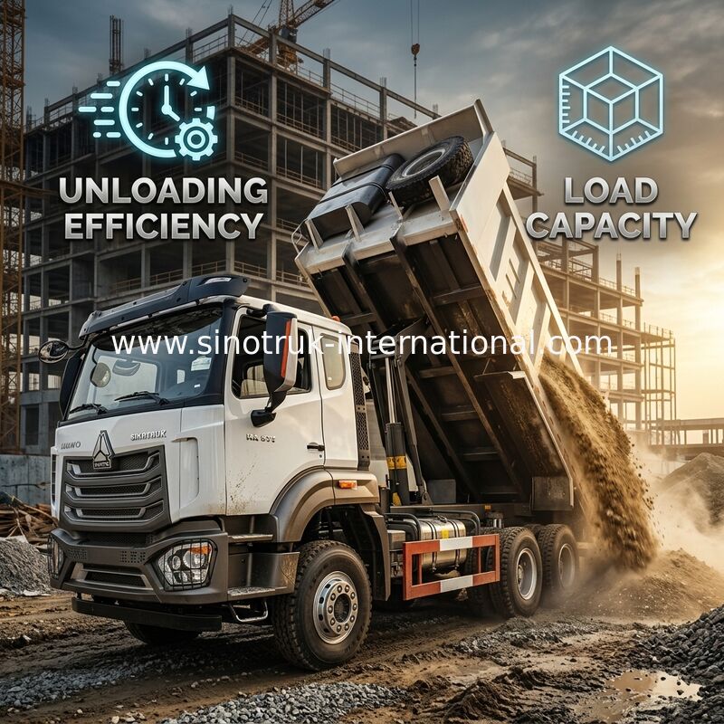 HOWO NX 371HP 6*4 20m3 Centre-ascenseur déchargeur de haute puissance avec un corps de charge moyen-ascenseur efficace