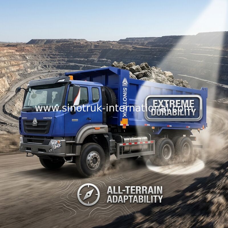 Sinotruk Howo camion de décharge à bascule Nx 6 × 4 Rhd 10 roues H77L Cabine Euro 2