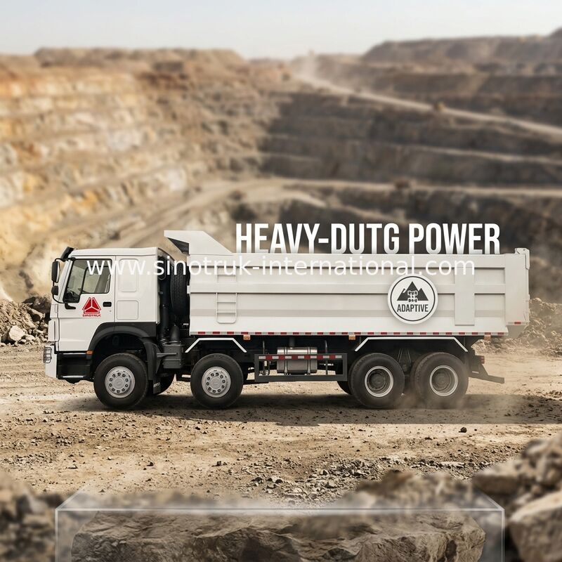 SINOTRUK HOWO camion-déchargeuse à bascule minière 12 roues 400 ch 8 × 4 U