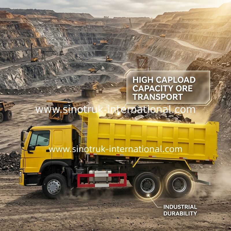 SINOTRUK HOWO Tipper Dump Truck LHD 6×4 400HP 20CBM