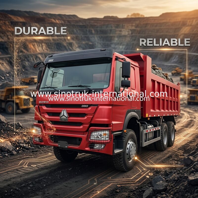 SINOTRUCK Howo Dump Truck 380hp 6 × 4 20CBM Boîte à 10 roues Fer à écraser