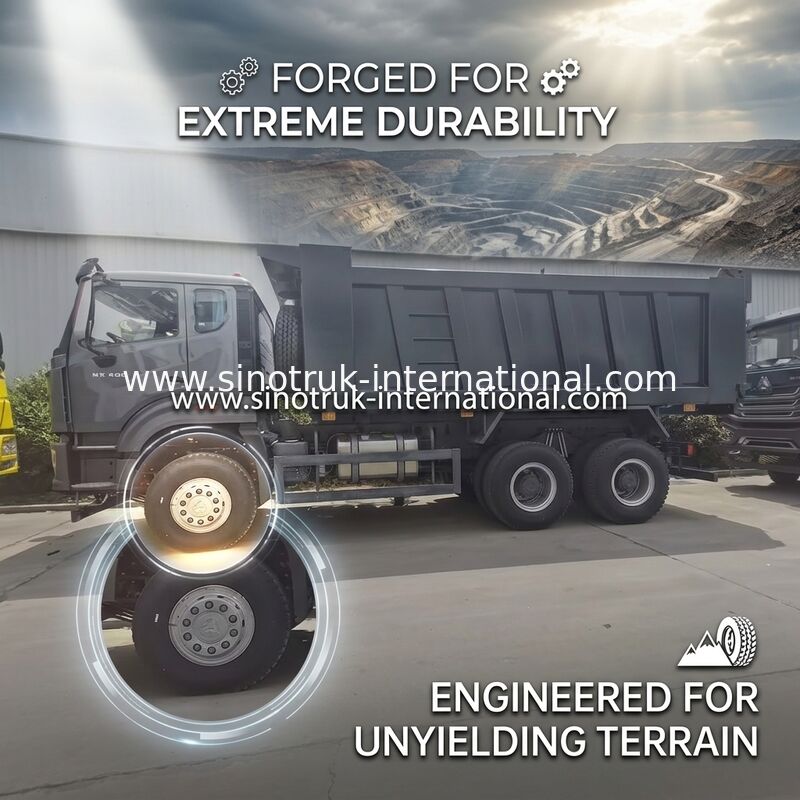 Nouvelle Howo E7 cabine noire de SINOTRUK HOWO Tipper Dump Truck LHD 6X4 371HP