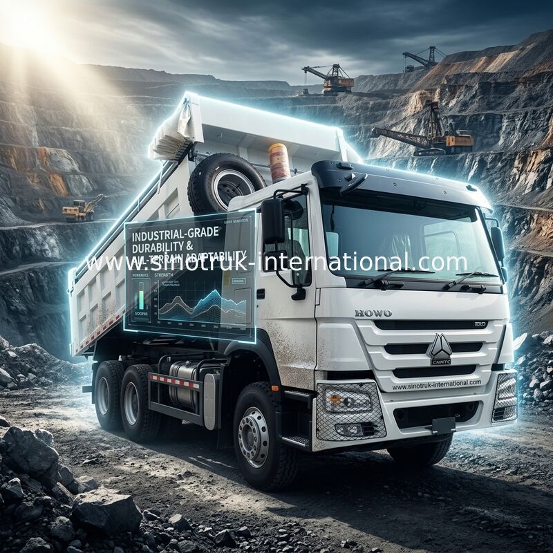 Sinotruk Howo camion de décharge à bascule 380hp 6 × 4 20CBM blanc avec bâche automatique