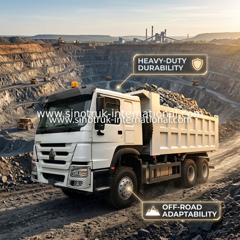 SINOTRUK HOWO Tipper Dump Truck LHD 6×4 371HP 20CBM