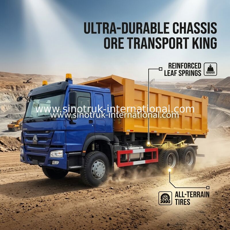 Hautes roues des puissances en chevaux 400HP HOWO Tipper Dump Truck LHD 6×4 10
