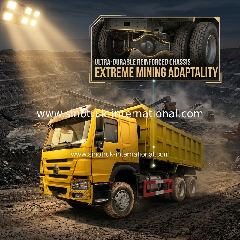 SINOTRUK HOWO 400HP Tipper Dump Truck For Construction A7 ZZ3257V3847B1 jaune