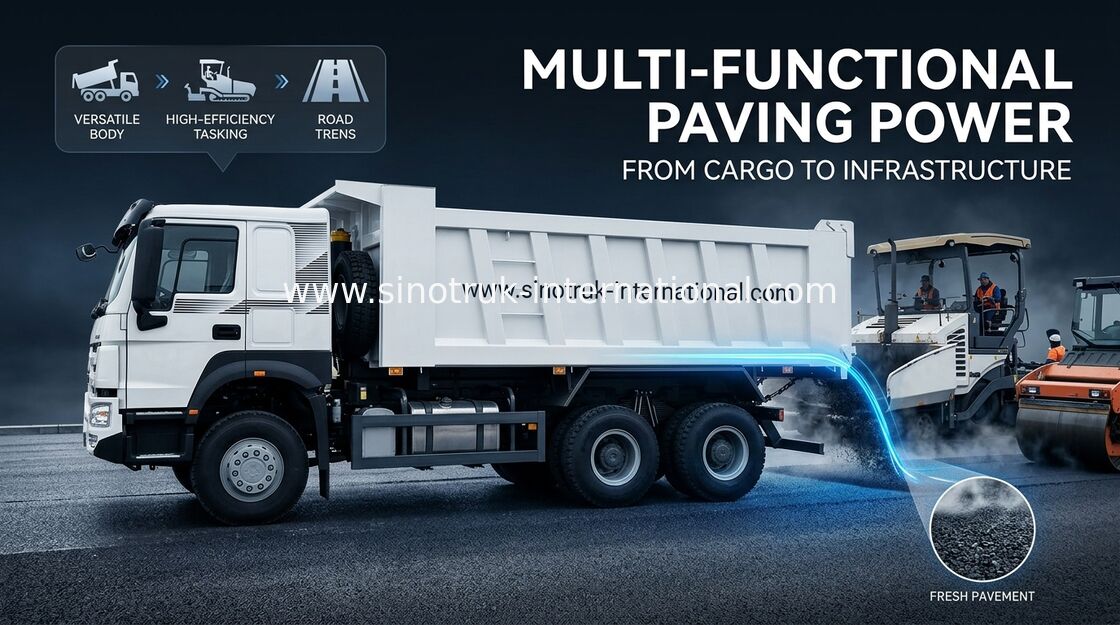 SINOTRUK Howo Tipper Dump Truck LHD 6X4 371HP dans la couleur blanche