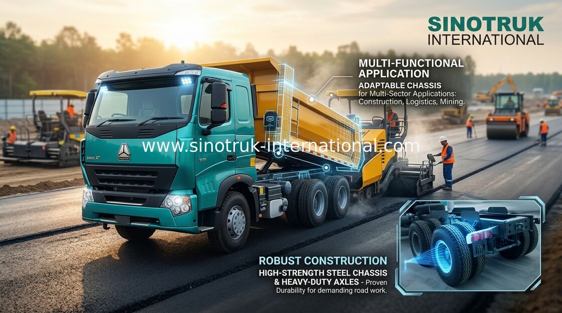 Le camion à benne basculante de verseur de profil bas 6x4 résistant Sinotruk Howo 290HP emploient extensivement