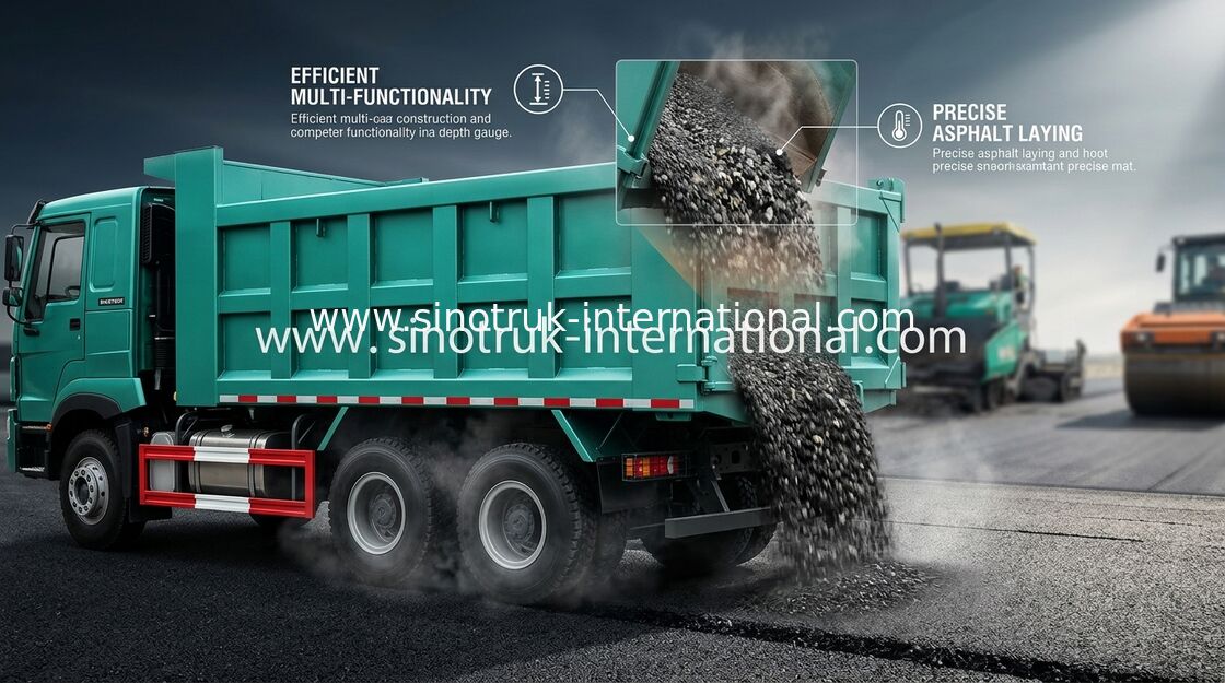 30-40 tonnes de RHD 10 de roues de verseur de camion à benne basculante SINOTRUK HOWO A7 pour la construction
