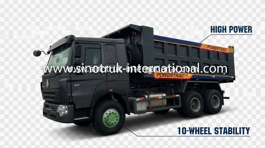 Camion à benne basculante de verseur de marchandises de construction de chargement LHD tonnes de camion à benne basculante lourd de 371HP 30 - 40
