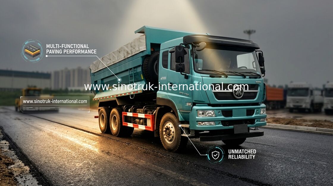 25 - 40 tonnes de CNHTC de verseur de camion à benne basculante 371HP 10 roule pour le mien/travaux municipaux
