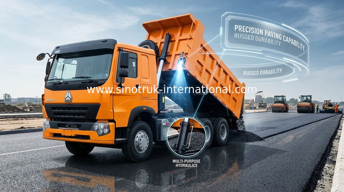La norme 10 de l'euro 2 roule le camion à benne basculante de verseur 30 - 40 tonnes pour le sable/pierres de chargement