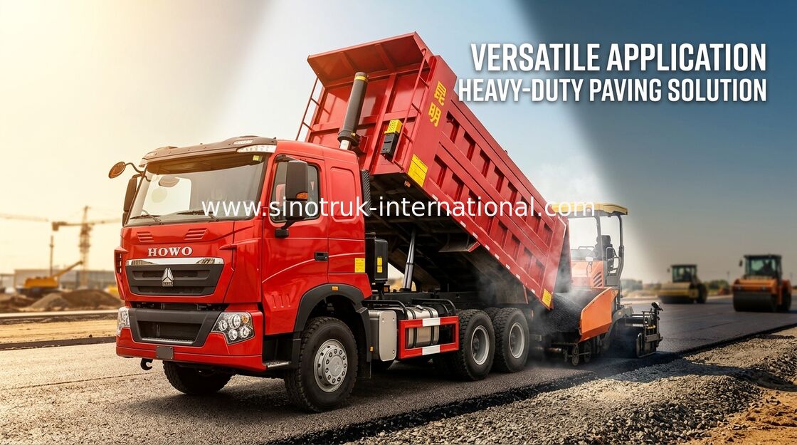 Le moteur allemand 12 d'homme de camion à benne basculante de SINOTRUK HOWO T7H roule 360HP LHD pour le secteur de extraction