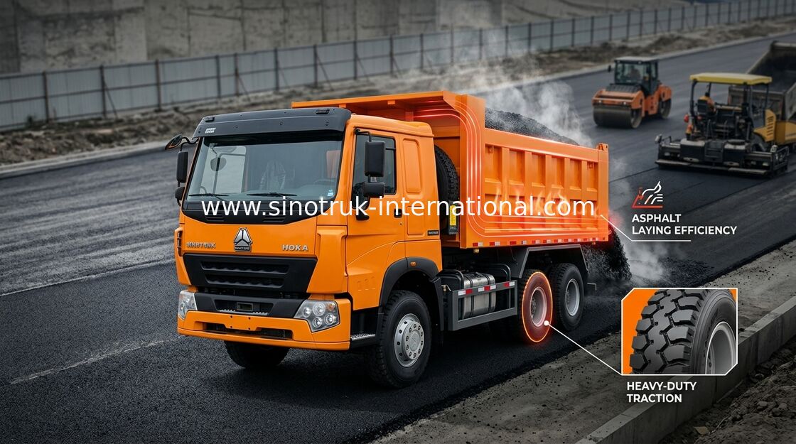 30 - 40 tonnes de SINOTRUK de camion à benne basculante LHD 371HP 6X4 pour le matériau de construction de chargement
