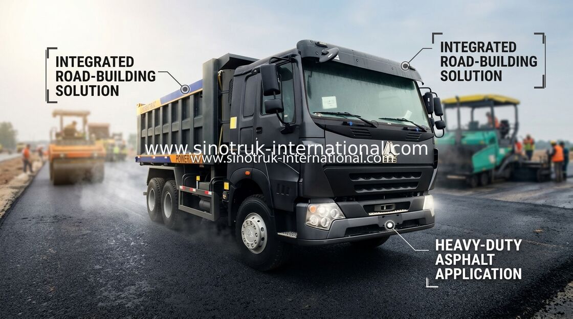 20 6X4 de CBM 30 - 40 système de levage avant du camion à benne basculante de la tonne SINOTRUK LHD 371 HP