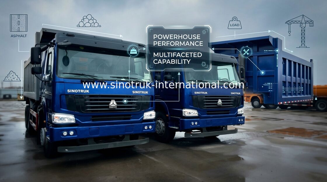 10 moteur de la capacité de chargement de camion à benne basculante de verseur de roues haut WD615.47 371HP